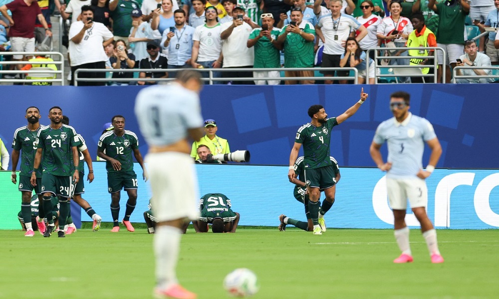مواجهة السعودية وأوروغواي تنتهي بالتعادل