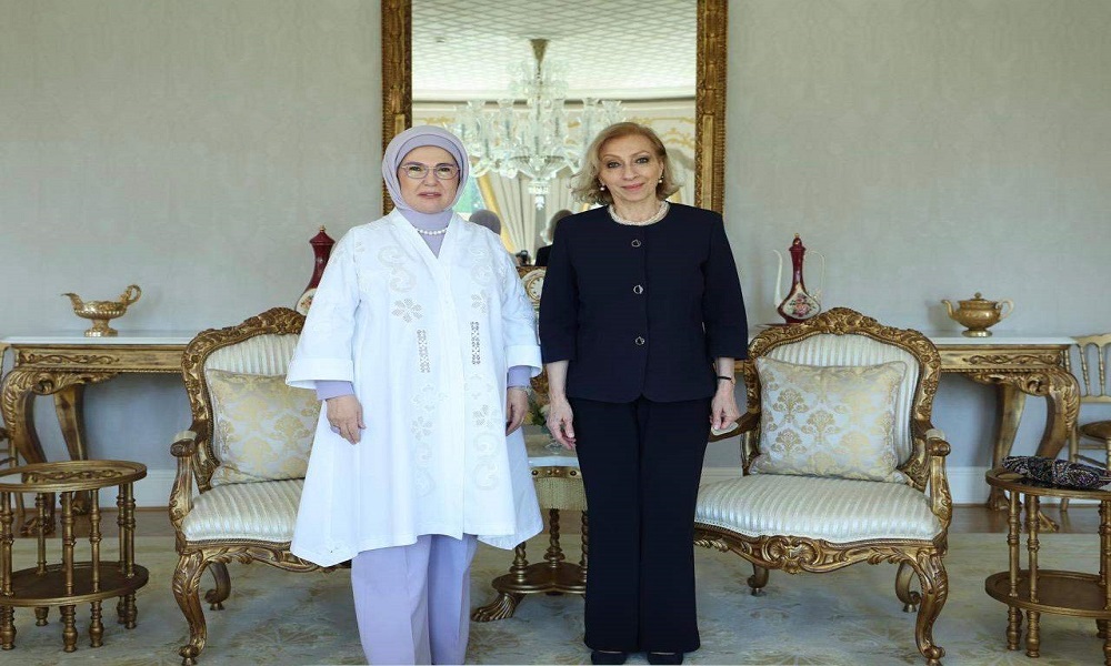 لقاء جمع أمينة أردوغان وسحر بعاصيري سلام