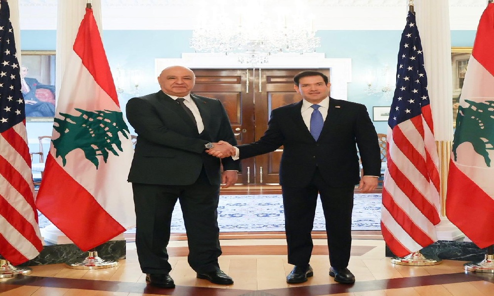 الرئيس عون لروبيو: لتحقيق الانسحاب الاسرائيلي