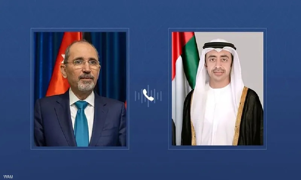 عبدالله بن زايد والصفدي يبحثان هاتفيا التطورات في المنطقة
