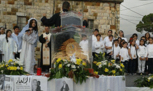 بالصور: ذخائر القديس يوحنا بولس الثاني في زغرتا-الزاوية