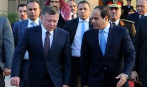 العاهل الاردني والرئيس المصري: للتعامل بحزم مع خطر الإرهاب