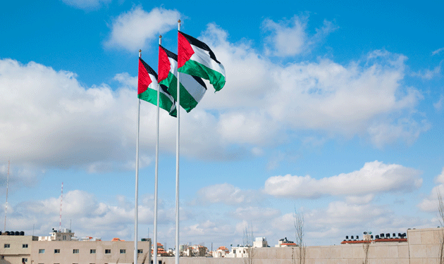 palestine-flags