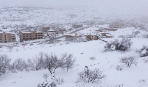 الثلوج غطت قرى وبلدات راشيا والبقاع الغربي